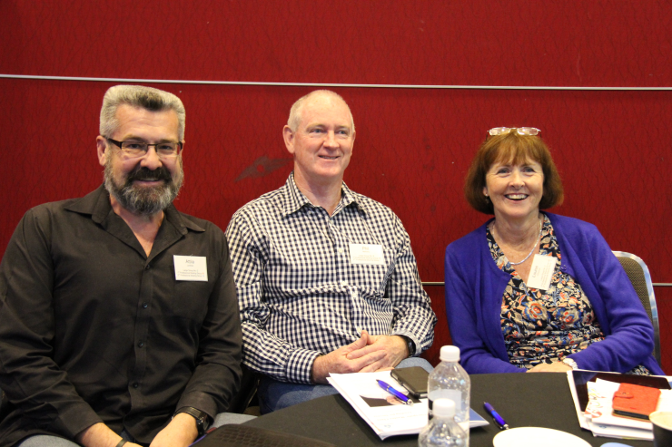 From left to right: Attila Lendvai, Phil Mahony and Louise O