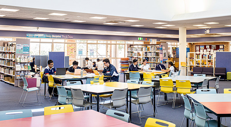 Library at Emmaus Catholic College Kemps Creek