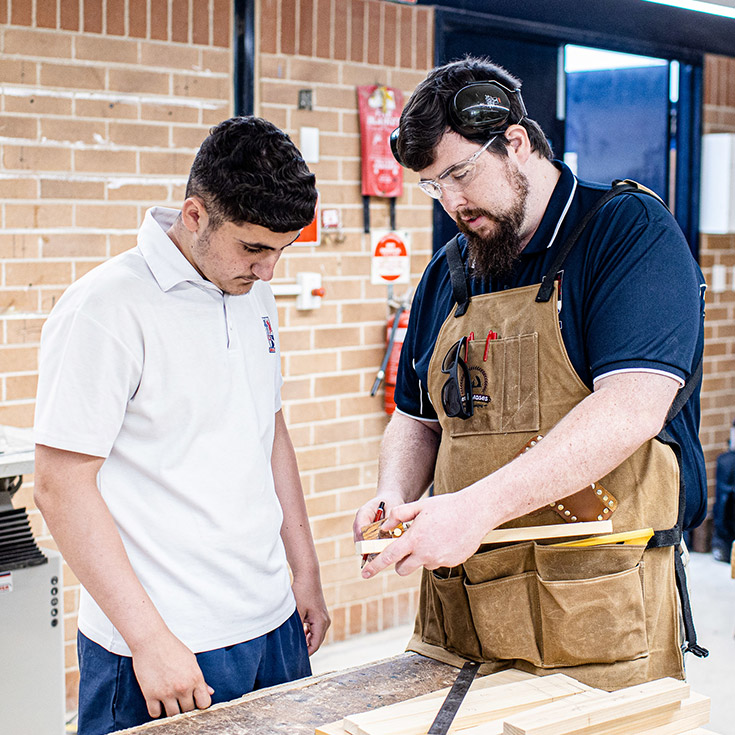 Woodwork at Emmaus Catholic College Kemps Creek