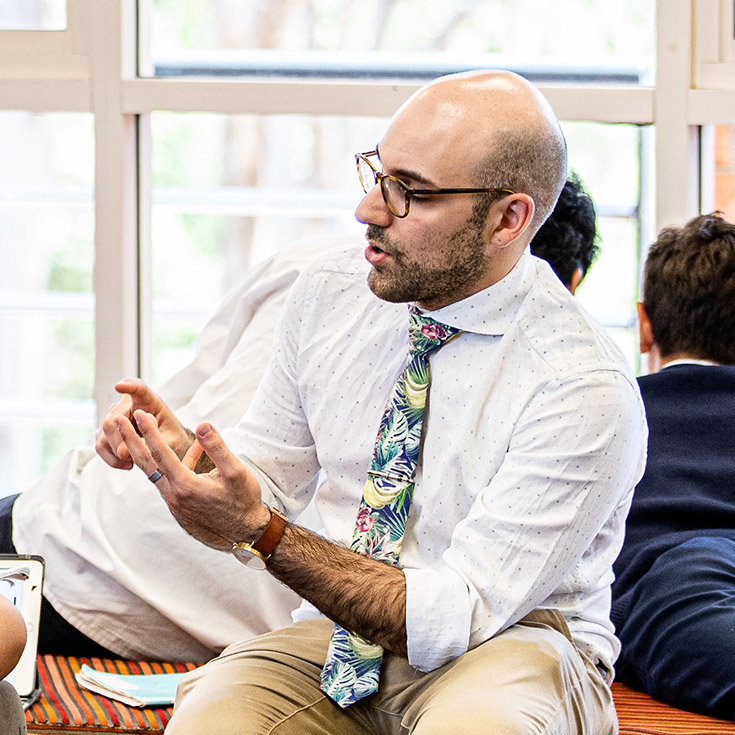 Emmaus Catholic College Kemps Creek teacher inspiring his students