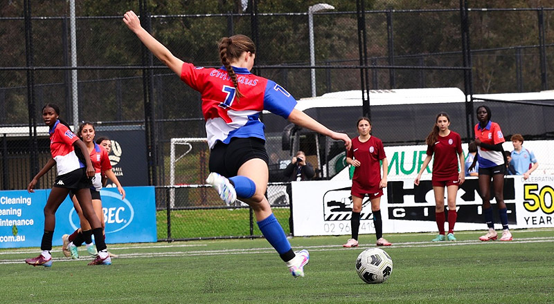Emmaus Catholic College Kemps Creek girls soccer team