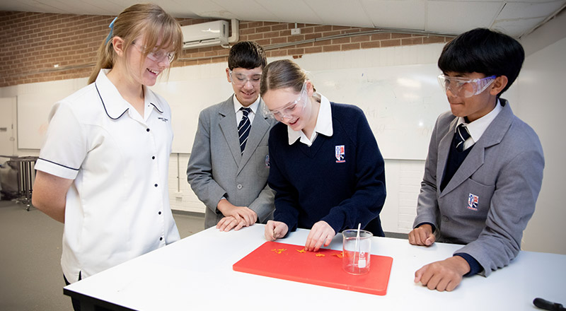 Emmaus Catholic College Kemps Creek science lesson