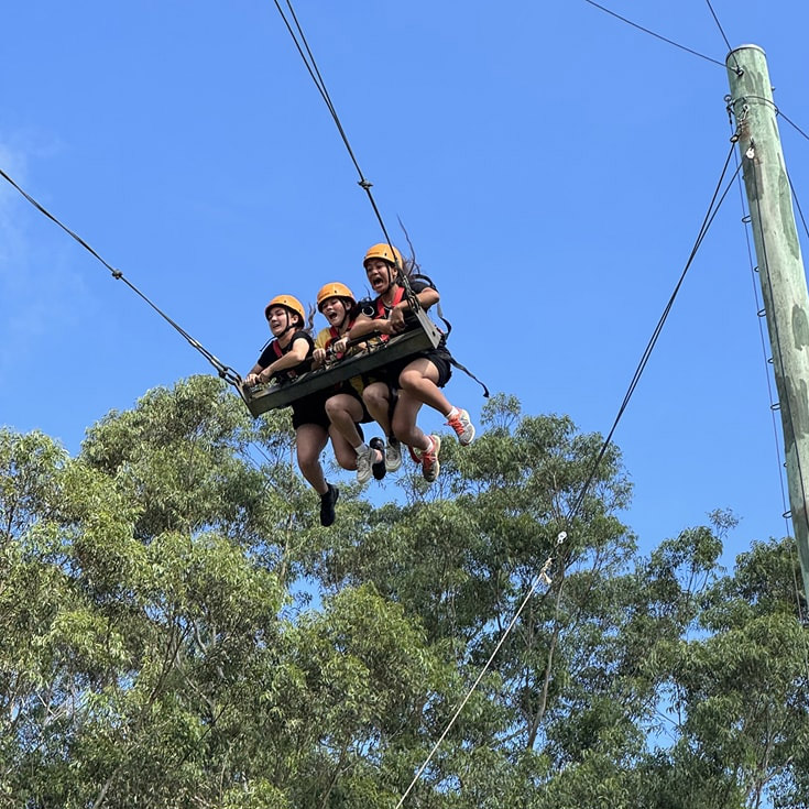 High swing at Year 7 camp for Emmaus Catholic College Kemps Creek