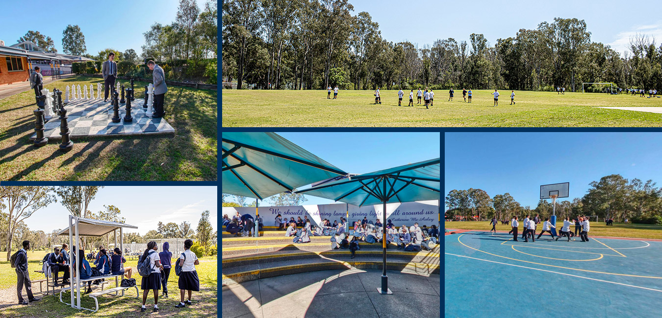 Outdoor facilities at Emmaus Catholic College Kemps Creek